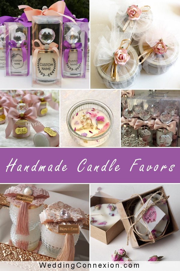 Handmade Wedding Candle Favors